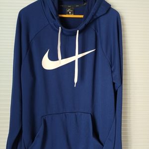 Nike. Hooded sweatshirt. Blue.